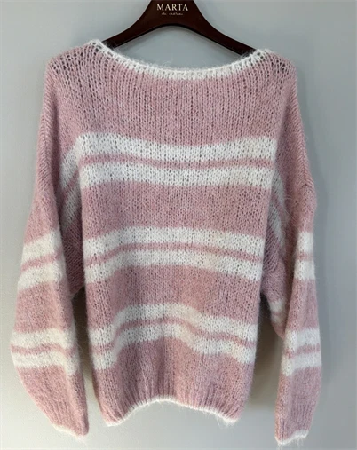 Marta du Chateau - MDCAvellina Strik - Rosa/Beige